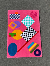 Load image into Gallery viewer, Pink Checkered Rug
